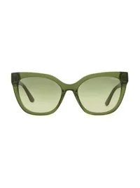 Guess GU00320 sunglasses in green with green gradient lenses (96P), front view