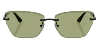Vogue Eyewear Sunglasses VO4332S in Black / Green 352/82 (352/), front view