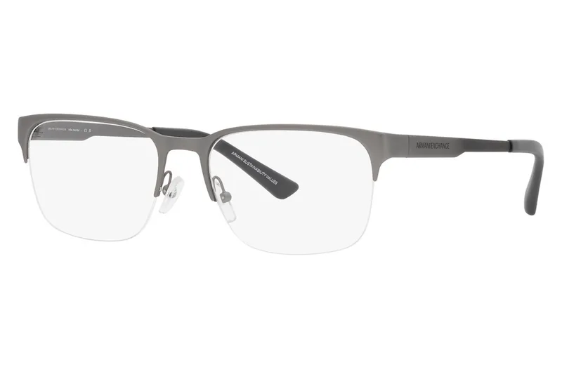 Armani Exchange Frame AX1060 in Matte Gunmetal (6003), front three-quarter view