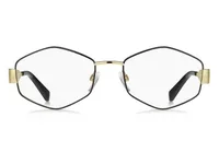 Marc Jacobs Frame 895 in Black / Gold (RHL), front three-quarter view