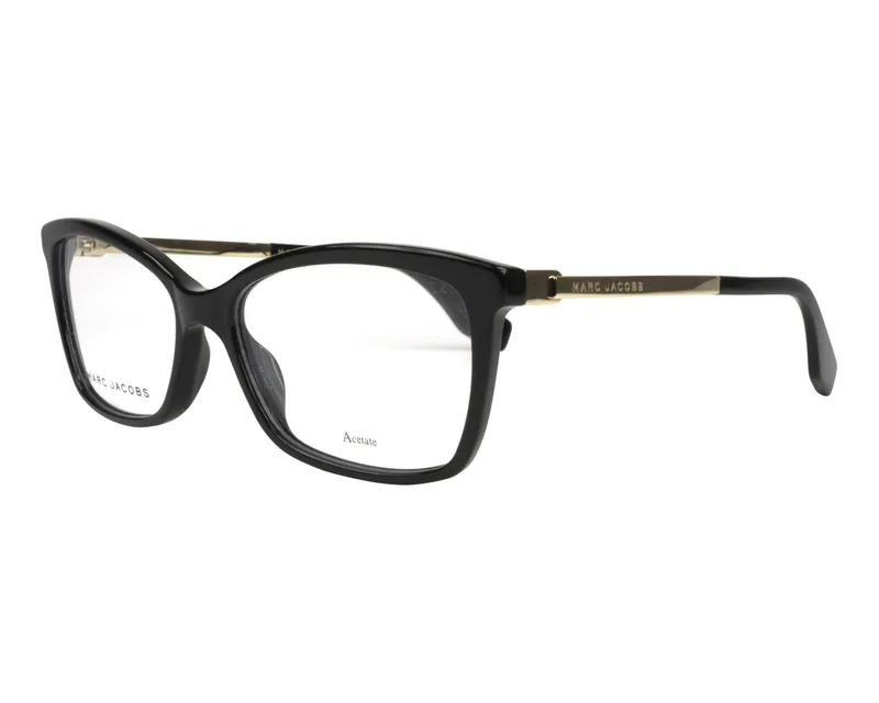Marc Jacobs Frame 306 in Black (807), front three-quarter view