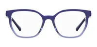 Seventh Street 7A 585 WTA blue shaded glitter acetate eyeglasses, front view