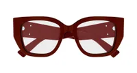 Gucci GG1952O burgundy eyeglasses, straight front view
