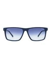 Guess GU00327 rectangular sunglasses in 90W navy blue with blue gradient lenses, front view
