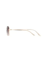 Opium OP-1922 Malaka gold sunglasses, side profile showing the thin metal temple