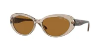 Vogue Eyewear Sunglasses VO5456S in Transparent Caramel (2990), front three-quarter view