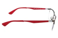 Ray-Ban RB6335 2620 gunmetal and red eyeglasses, side profile