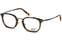 Mont Blanc Frame MB671 in Brown (055), front three-quarter view