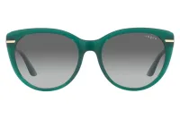 Vogue Eyewear VO5498SI sunglasses in green (2834) with grey gradient lenses, straight front view