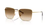 Ray-Ban RB3752I sunglasses in Arista Gold / Clear Gradient Brown (001/51), front three-quarter view