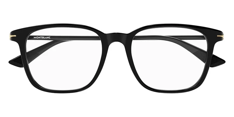 Mont Blanc Frame MB0338O in Black (001), straight front view