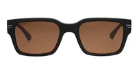 Scott SC3258 Barrie C2 matte black sunglasses with brown polarized lenses, front view