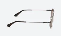 Police SPLF66K 0508 gunmetal sunglasses with tortoise temple tips, side profile