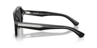 Burberry Sunglasses BE4478 in Black / Dark Grey (420687), side view showing the branded temple