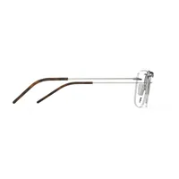 Intense Focus Rim Lock 9+ rimless eyeglasses in grey (C-A), side view