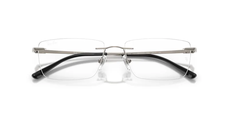Ray-Ban RX8781D Eyeglasses in Gunmetal (1000), folded view