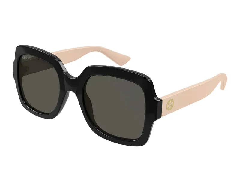Gucci Sunglasses GG1337S in Black Pink (008), front three-quarter view
