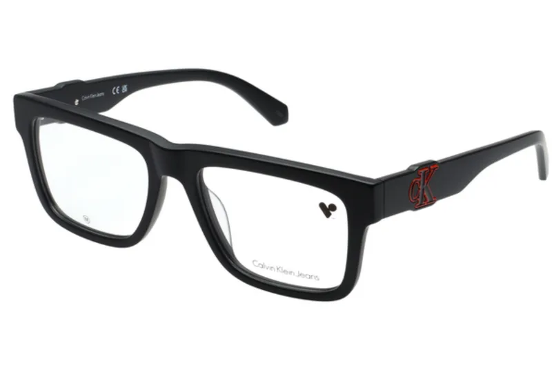 Calvin Klein Jeans Frame 23647 in Matte Black (002), front three-quarter view