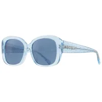 Coach Sunglasses HC8363U in Transparent Blue (574080), front three-quarter view