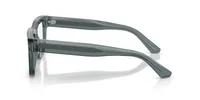 Emporio Armani Frame EA3279 in Shiny Transparent Grey (6364), side profile view