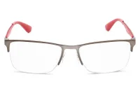 Ray-Ban RB6335 2620 gunmetal and red eyeglasses, front view