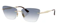 Vogue Eyewear Sunglasses VO4332S in Pale Gold / Clear Gradient Light Blue 848/19 (848/), front three-quarter view