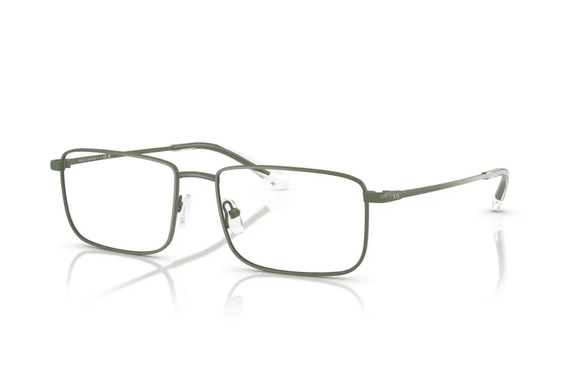Armani Exchange Frame AX1069 in Matte Green (6124), front three-quarter view