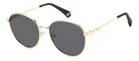 Polaroid Sunglasses PLD 6215/S/X in Gold Grey (2F7), front three-quarter view