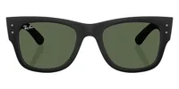 Ray-Ban Sunglasses RB4840S in Sand Black / Dark Green (601S71), front three-quarter view