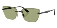 Vogue Eyewear Sunglasses VO4332S in Black / Green 352/82 (352/), front three-quarter view