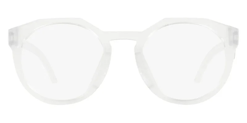 Oakley HSTN RX OX8139 eyeglasses in Matte Clear (02), straight front view