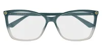 Gucci GG0025O eyeglasses in Grey / Blue (019), straight front view