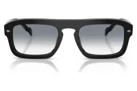 Vogue VO5620S sunglasses in black with clear gradient blue lenses (W44/79), front view