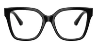 Burberry BE2443 eyeglasses in Black (3001), straight front view