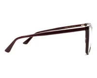 Gucci GG0025O eyeglasses in Burgundy (007), side profile view
