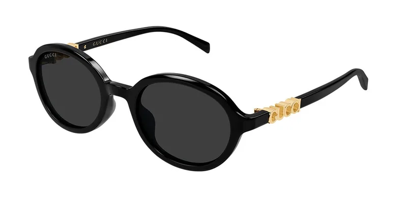 Gucci GG2033SA sunglasses in Black (001), front three-quarter view