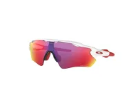 Oakley Radar EV Path OO9208 sunglasses, Polished White frame with Prizm Road lens, front three-quarter view