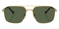 Vogue Eyewear Sunglasses VO4289S in Gold/Dark Havana / Dark Green Polarized (280/), front view