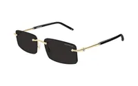 Mont Blanc Sunglasses MB0443S in Gold (001), front three-quarter view