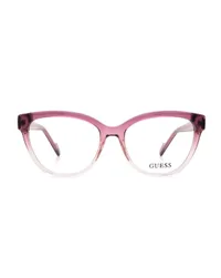 Guess GU50422 083 violet gradient cat-eye eyeglasses, straight front view