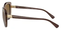 Vogue Eyewear Frame VO5515SB in Transparent Brown / Polarized Brown Gradient (2940T5), side profile view