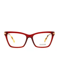 Guess GU50421 eyeglasses in bordeaux red (069), front view