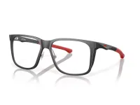 Oakley Hip Tone OX8182 eyeglasses in Satin Light Steel (04), front three-quarter view
