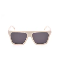 Police SPLM01K sunglasses in ivory with grey lenses (847), front view