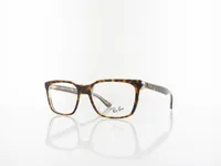 Ray-Ban 5391 Eyeglasses in Havana on Transparent (5082), front three-quarter view
