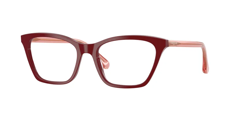 Vogue Eyewear Frame VO5662I in Full Bordeaux (3248), front three-quarter view