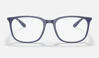 Ray-Ban RX7199 eyeglasses in matte dark blue (5207), straight front view