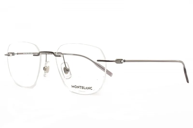 Mont Blanc Frame MB0430O in Ruthenium (001), front three-quarter view