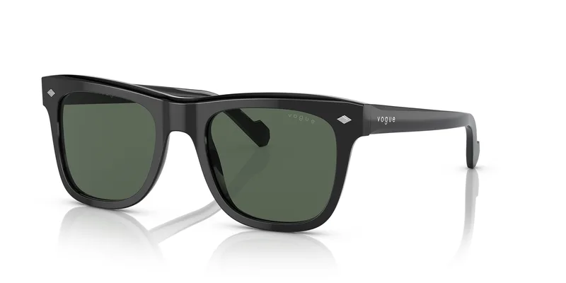 Vogue Eyewear Sunglasses VO5465S in Black (W44/71), front three-quarter view