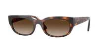 Vogue Eyewear Sunglasses VO5669S in Total Dark Havana (2718), front three-quarter view